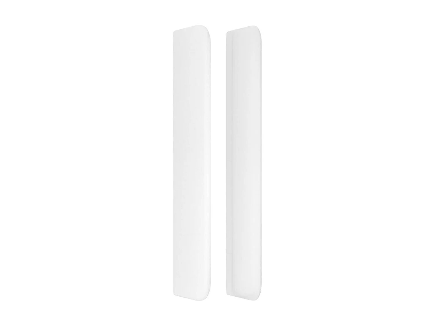 Tête de Lit | Panneau de tête pour lit Moderne avec oreilles Blanc 103x16x118/128 cm Similicuir