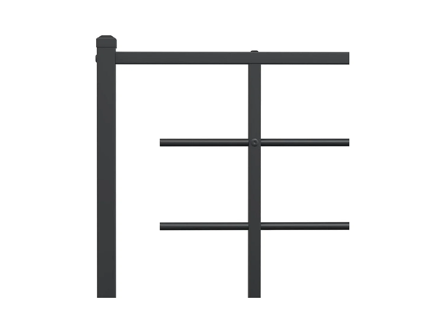 Mueble cabecero | Cabezal de cama | Cabecero de metal negro 200 cm