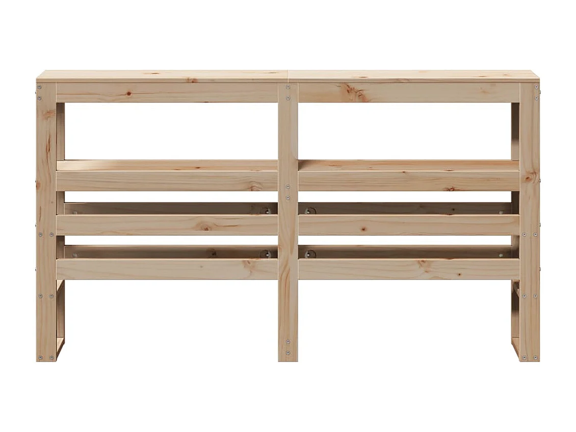 Cabecero de Cama | Cabezal de cama | Mueble de cabecero con estantes madera maciza de pino 150 cm