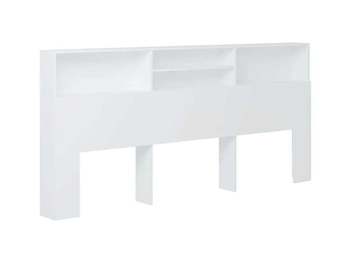 Cabecero de Cama | Cabezal de Cama | Mueble cabecero blanco 220x19x103,5 cm