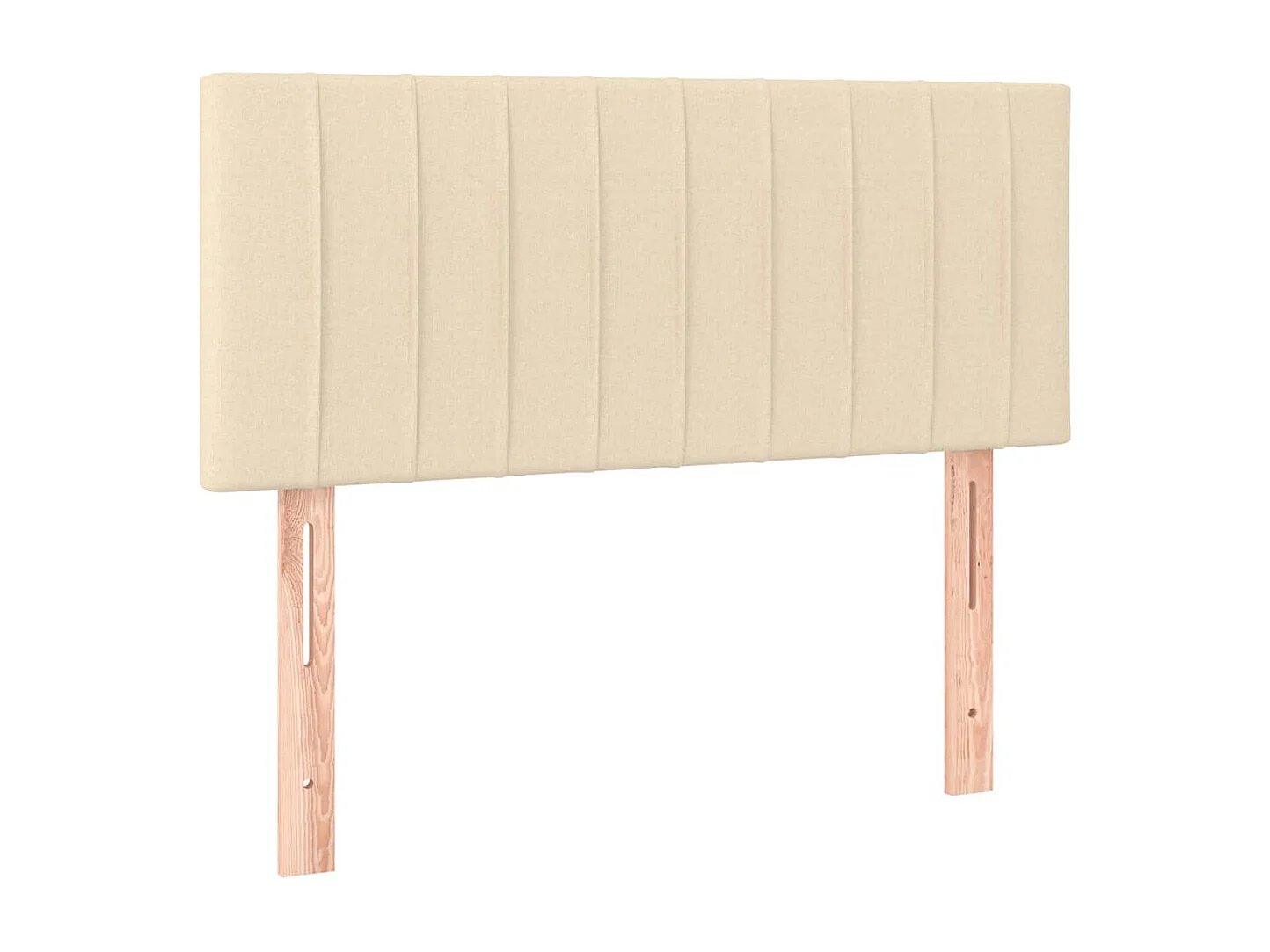 Tête de Lit | Panneau de tête pour lit Moderne Crème 100x5x78/88 cm Tissu