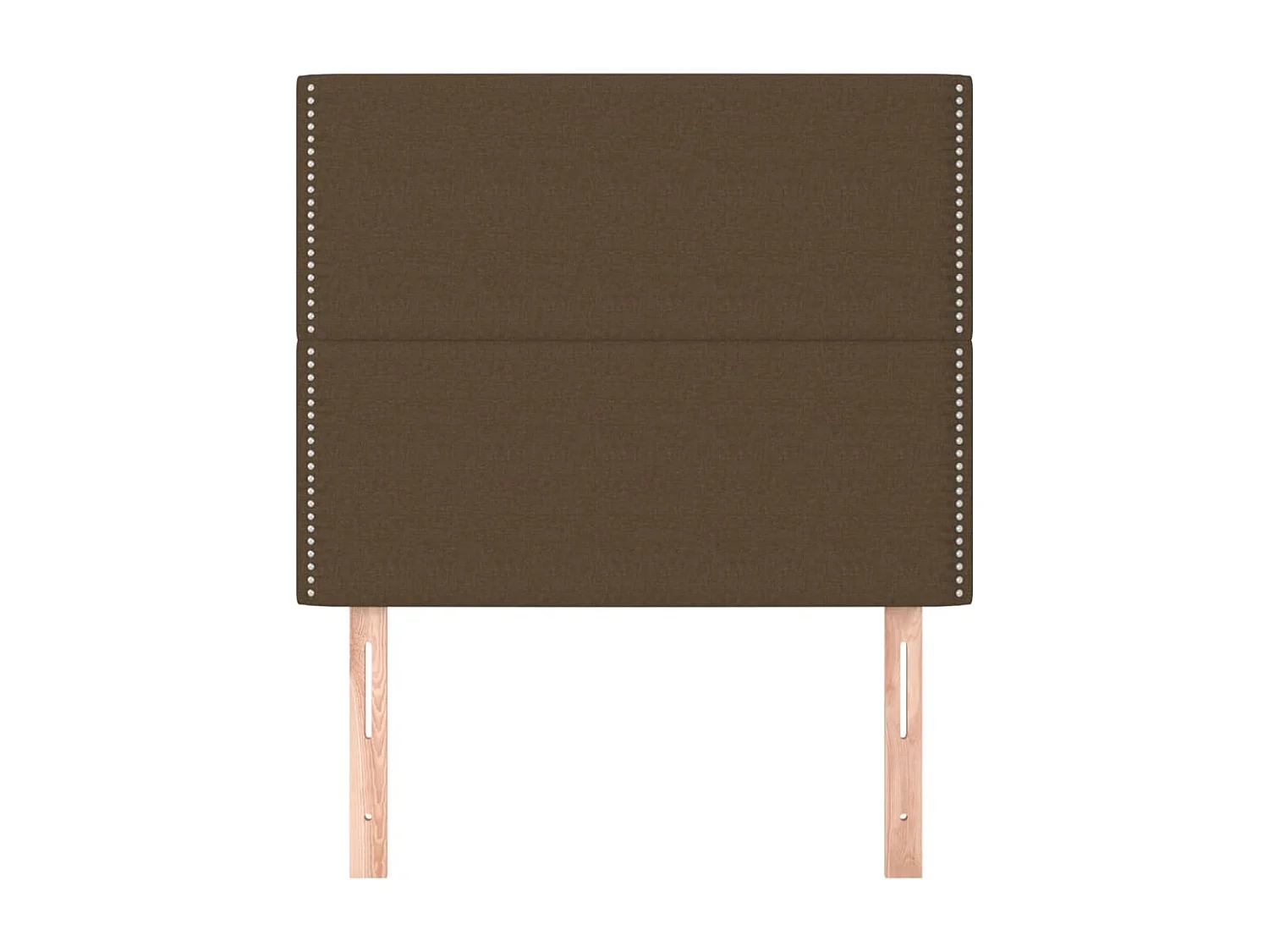 Têtes de lit | Panneaux de tête pour lit Moderne 2 pcs Marron Foncé 100x5x78/88 cm Tissu