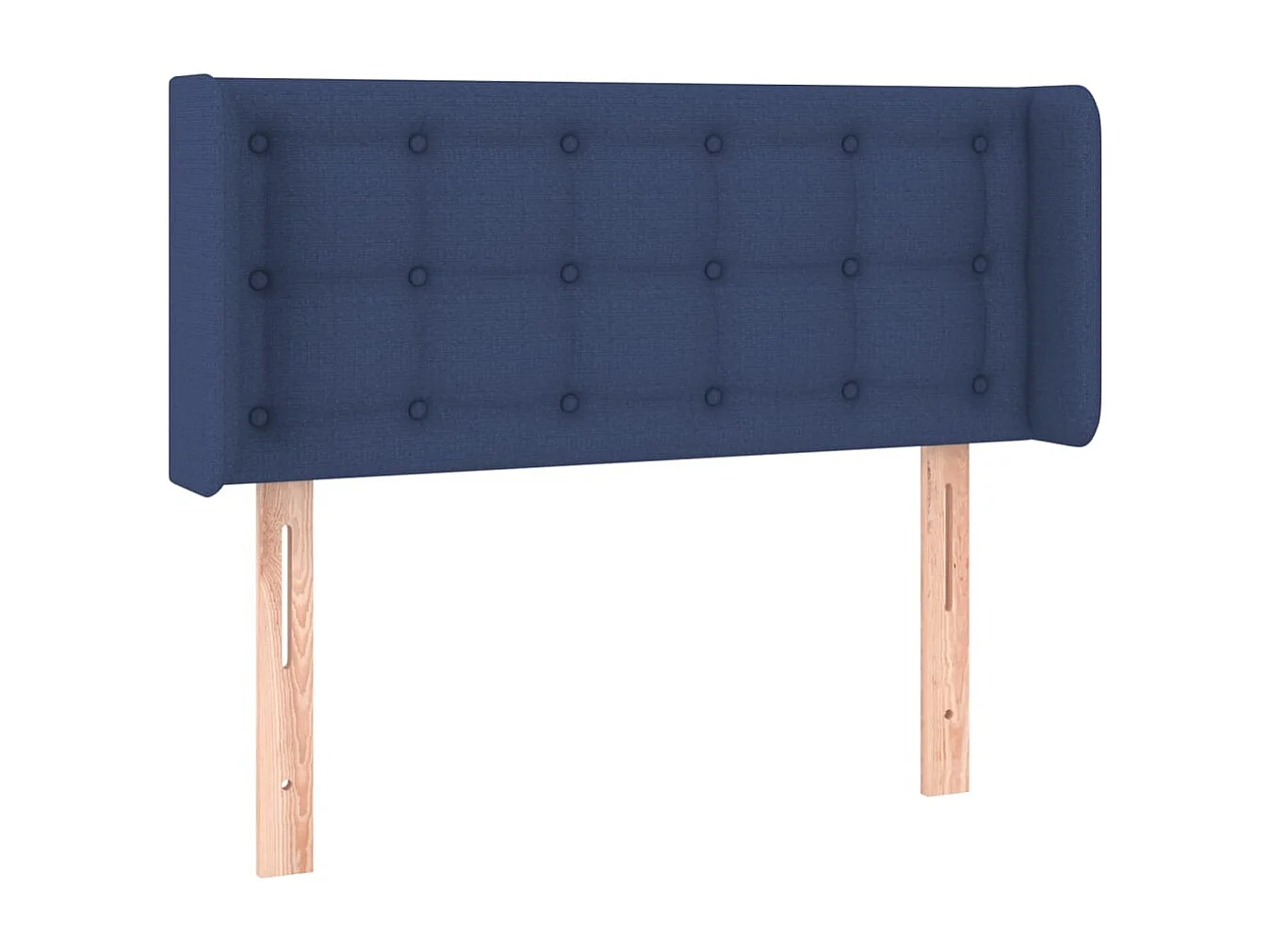 Tête de Lit | Panneau de tête pour lit Moderne avec oreilles Bleu 103x16x78/88 cm Tissu