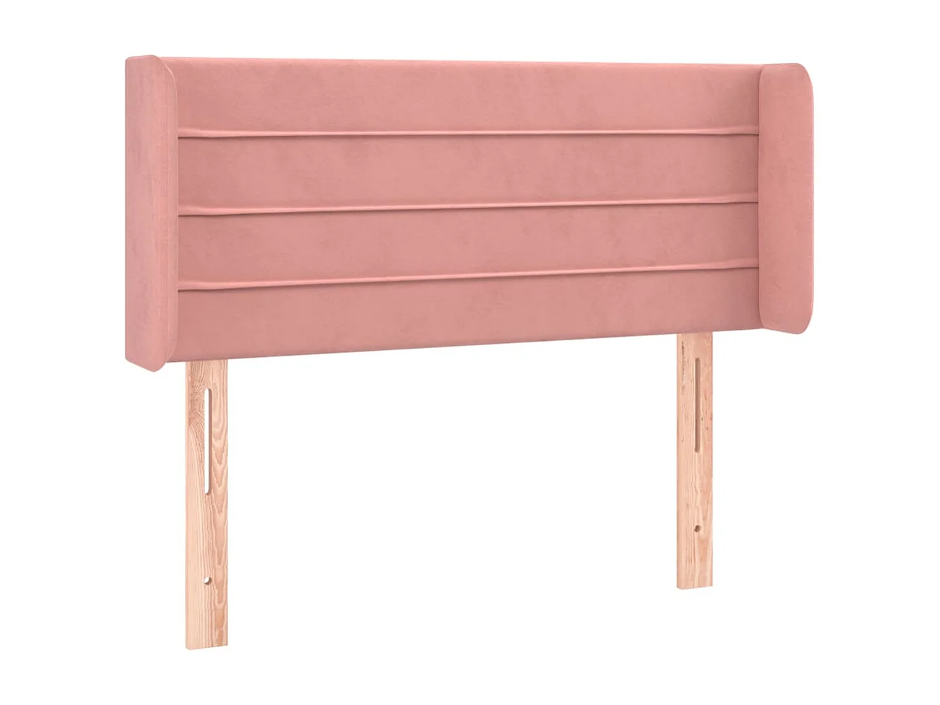 Hoofdbord | Hoofdeinde LED 83x16x78/88 cm fluweel roze