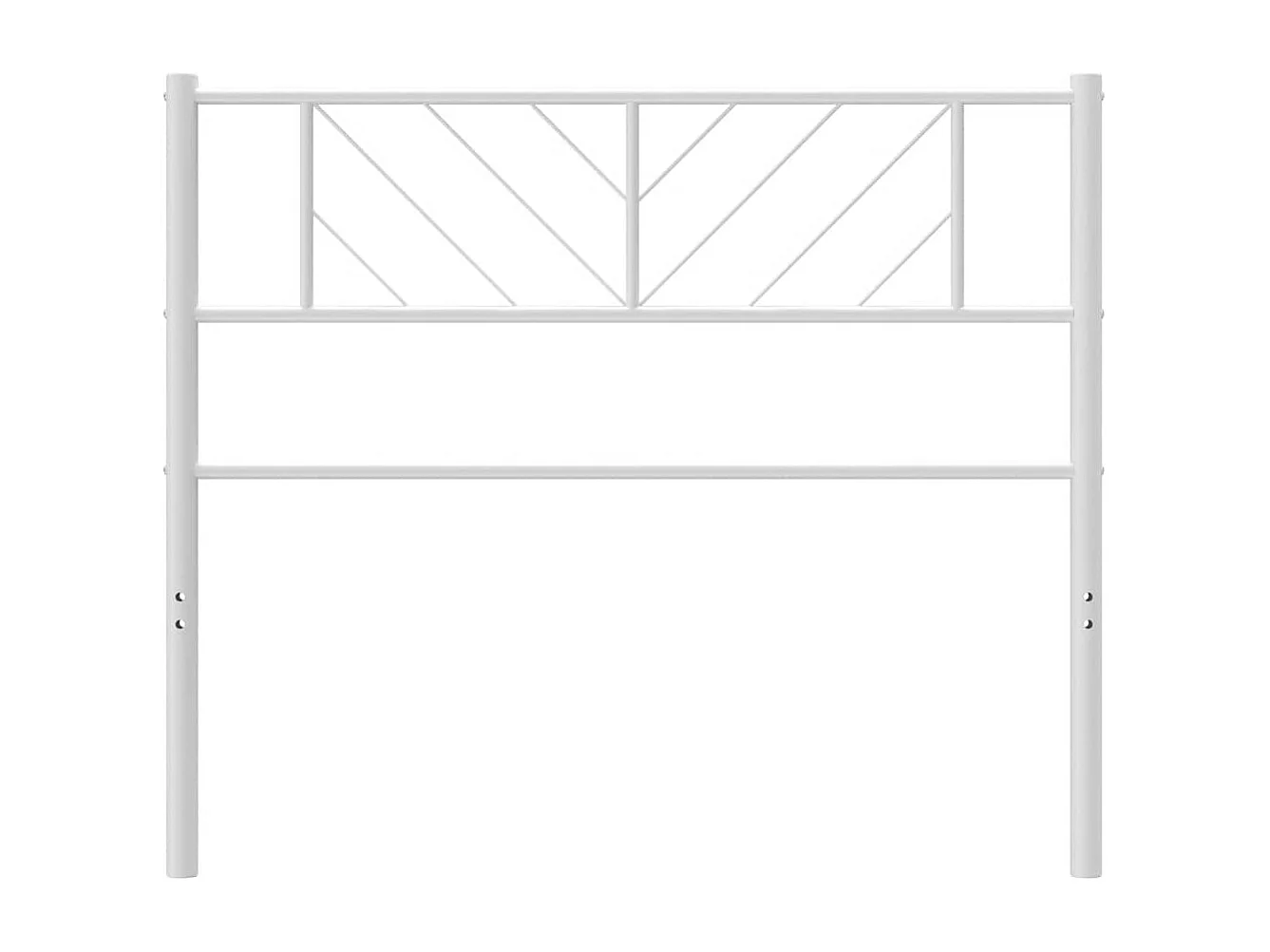 Tête de Lit | Panneau de tête pour lit Moderne métal blanc 100 cm