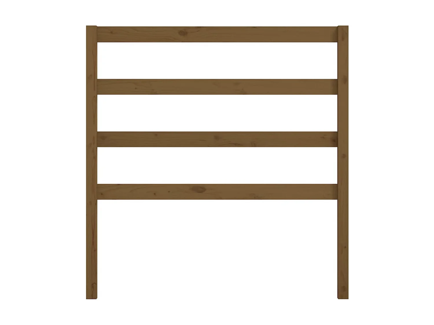 Cabecero de Cama | Cabezal de cama | Mueble de cabecero madera maciza de pino marrón miel 106x4x100 cm