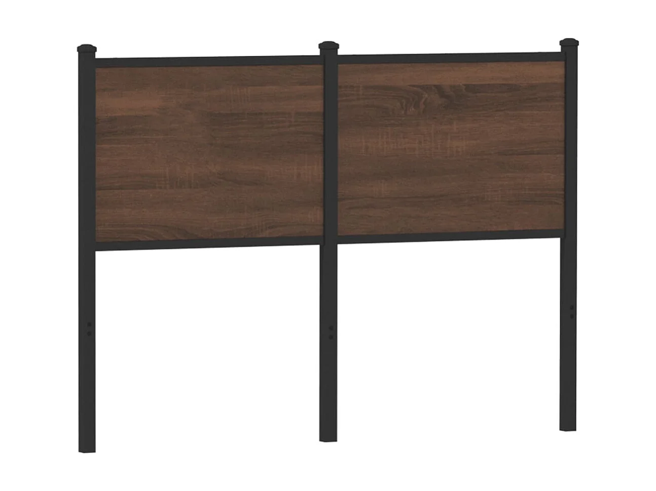 Tête de Lit | Panneau de tête pour lit Moderne chêne marron 120 cm bois d'ingénierie et acier