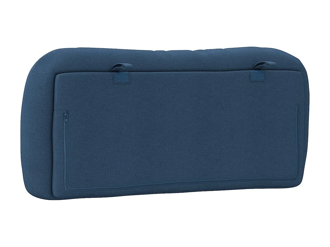 Cabecero de Cama | Cabezal de cama | Mueble de cabecero acolchado Hvar tela azul 80 cm