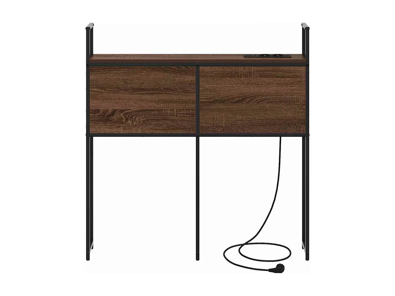 Tête de Lit de rangement | Panneau de tête pour lit Chêne marron 80 cm Bois d'ingénierie