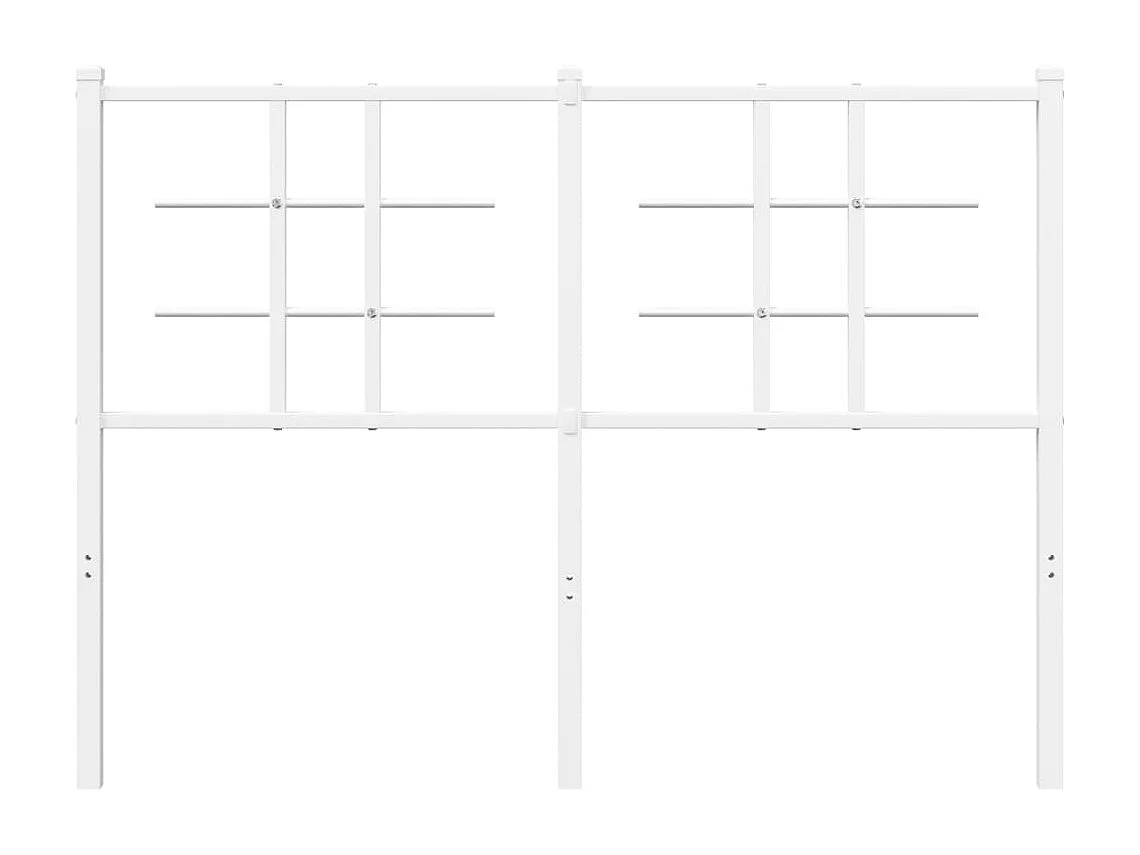 Mueble cabecero | Cabezal de cama | Cabecero de metal blanco 120 cm