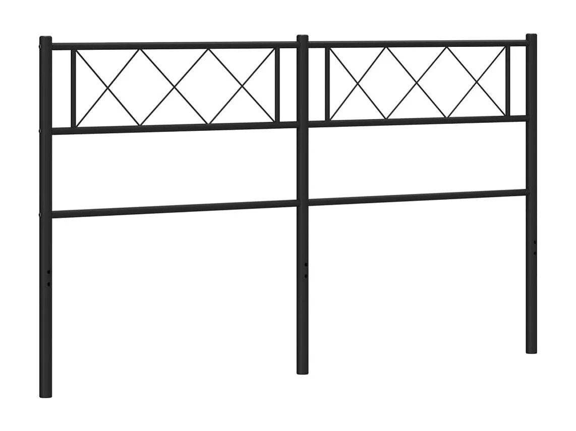 Mueble cabecero | Cabezal de cama | Cabecero de metal negro 150 cm