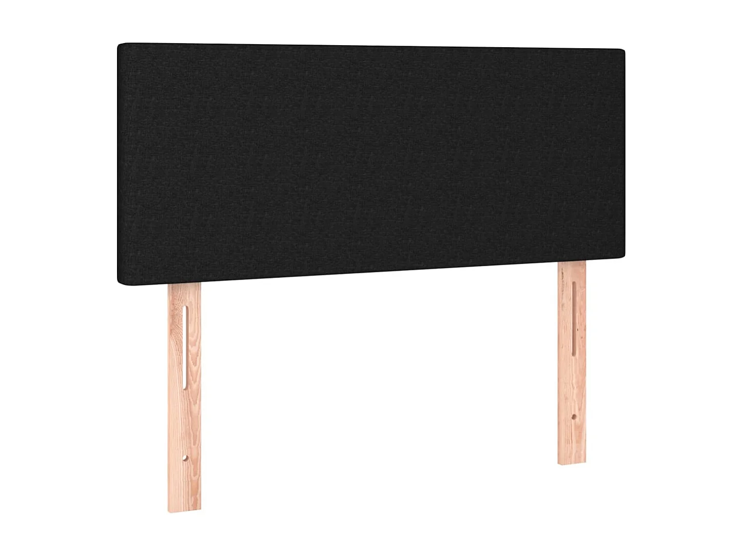 Hoofdbord | Hoofdeinde LED 80x5x78/88 cm stof zwart