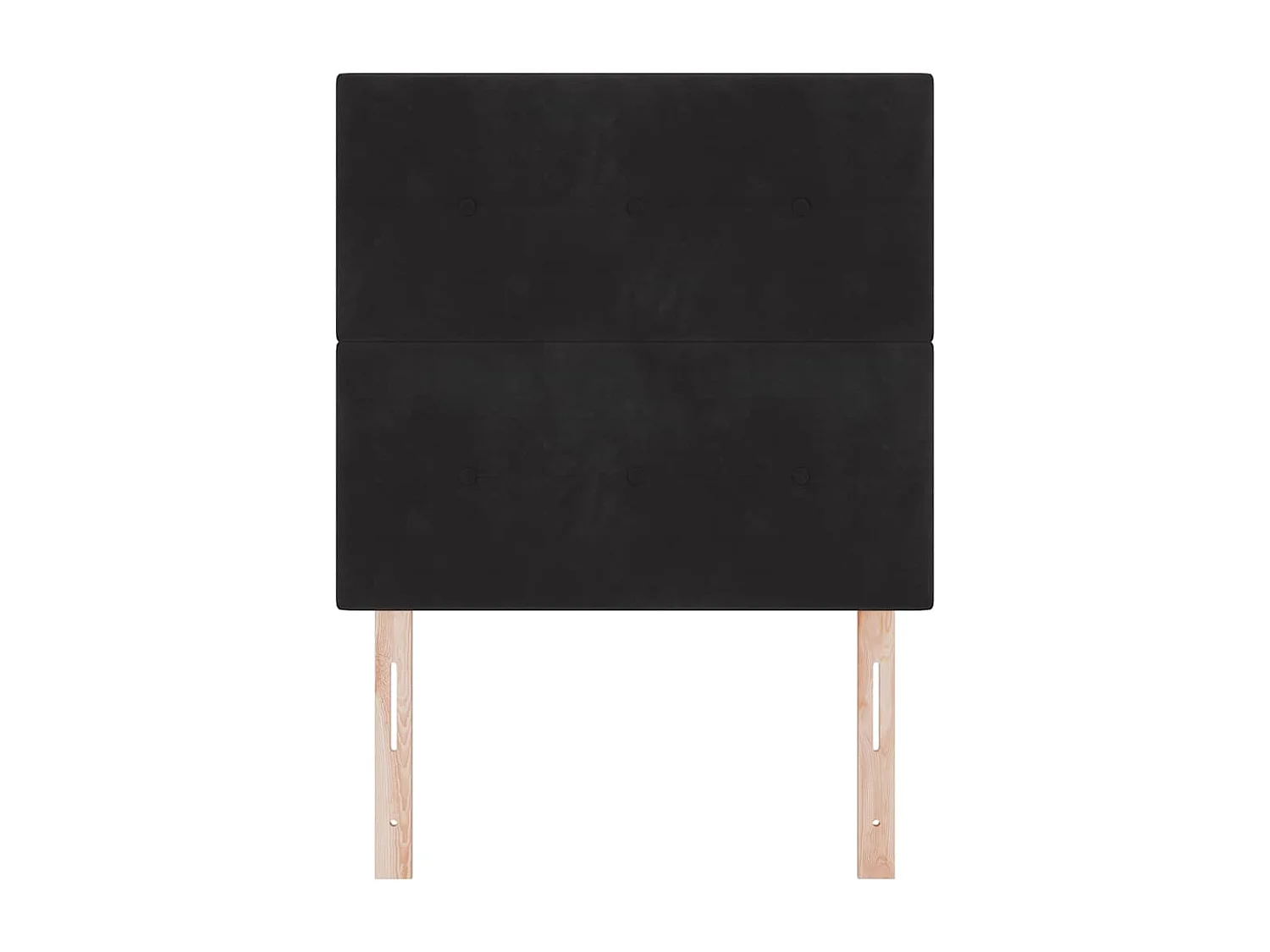 Mueble cabecero | Cabecero | Cabezal de cama Montaje en la pared Manual Negro 100 cm Terciopelo