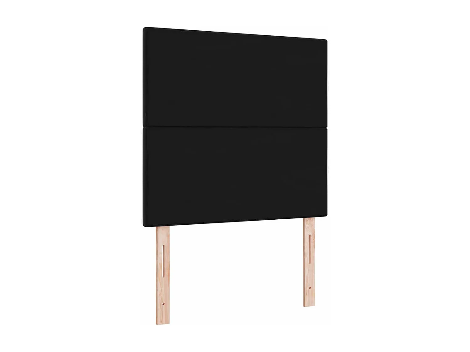 Tête de lit Montage mural | Panneau de tête pour lit Moderne  avec tête de lit Noir 100 cm Velours