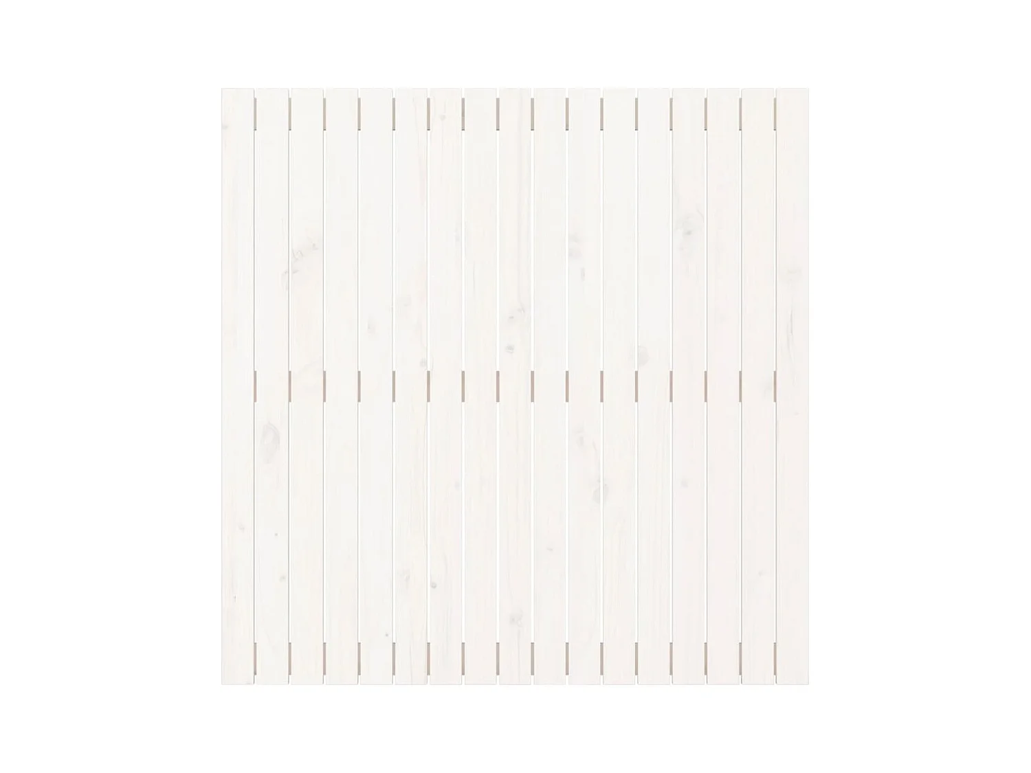 Cabecero de Cama | Cabezal de cama | Mueble de cabecero de pared madera maciza pino blanco 108x3x110cm