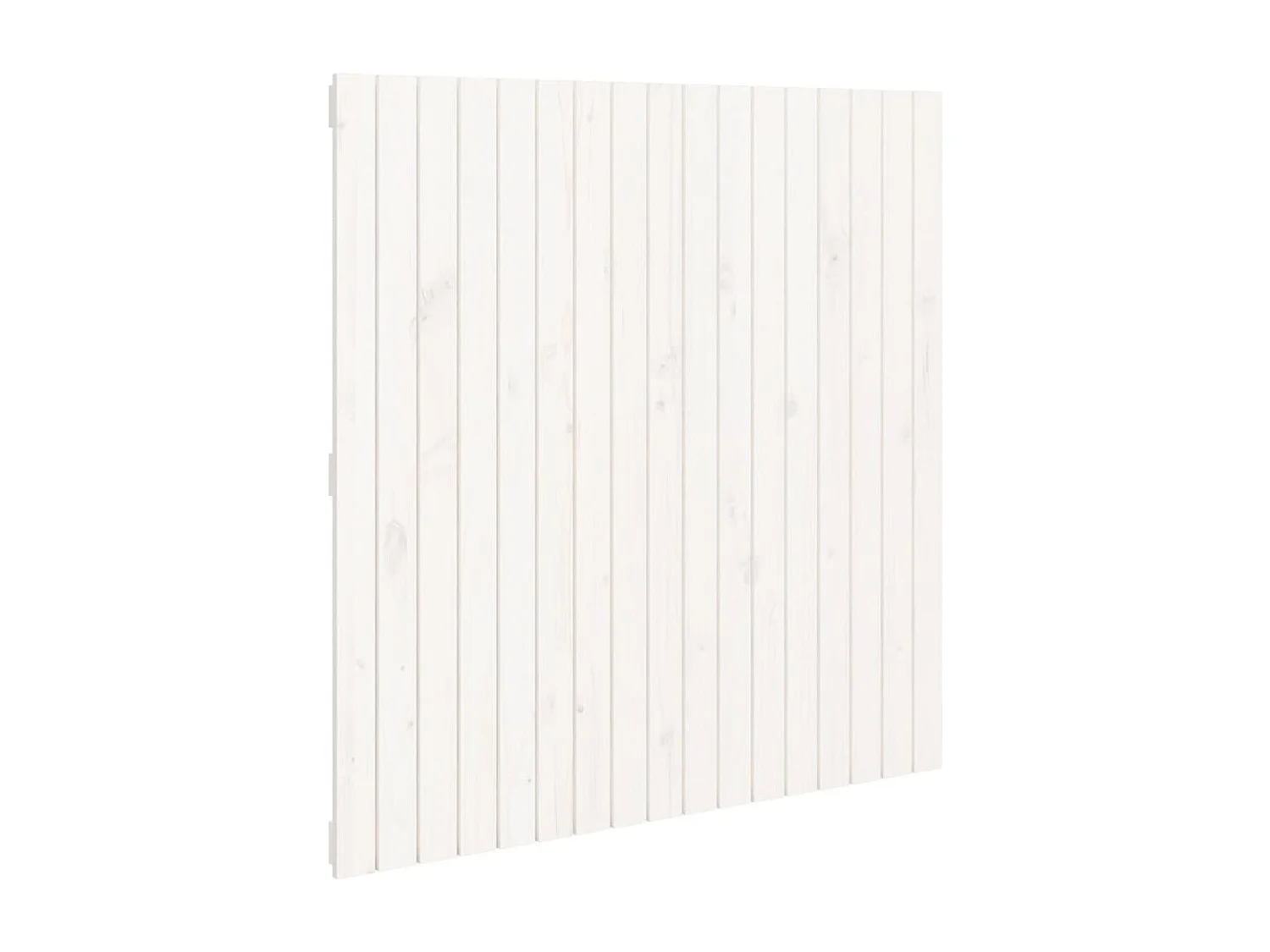 Tête de lit murale | Panneau de tête pour lit Moderne  Blanc 108x3x110 cm Bois massif de pin