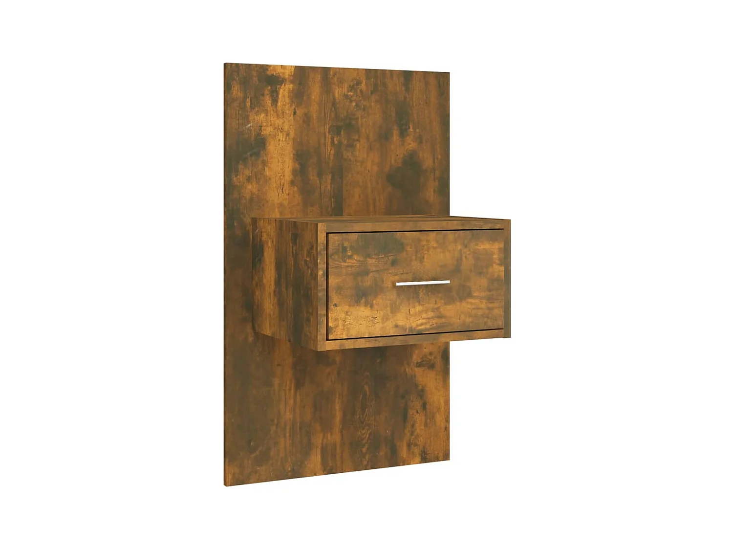 Mueble cabecero | Cabezal de cama | Cabecero de cama y mesitas madera contrachapada roble ahumado