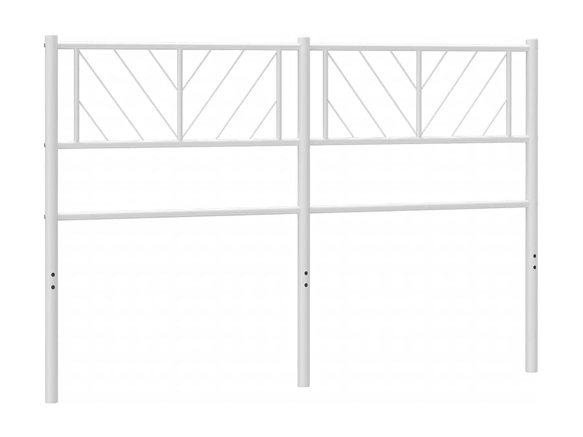 Mueble cabecero | Cabezal de cama | Cabecero de metal blanco 140 cm