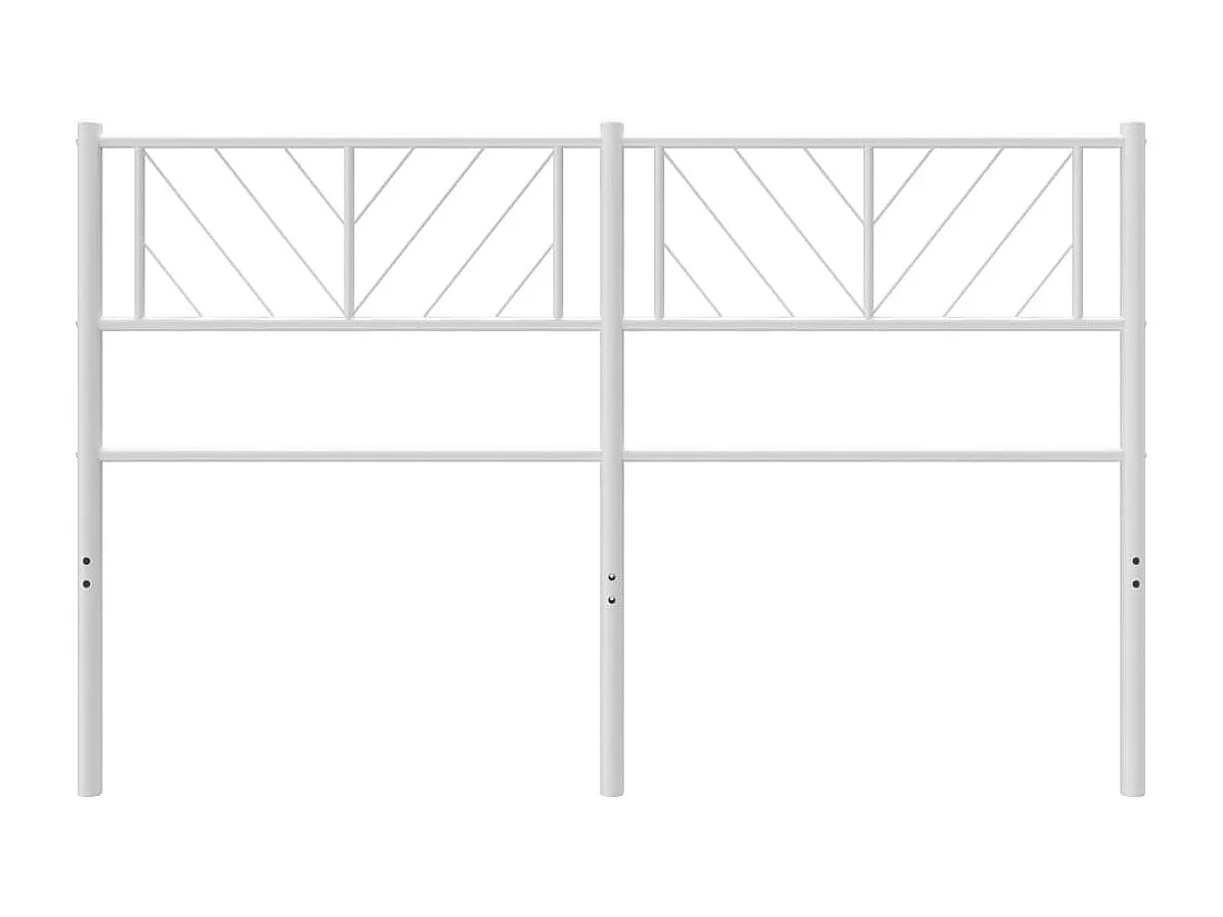 Mueble cabecero | Cabezal de cama | Cabecero de metal blanco 140 cm