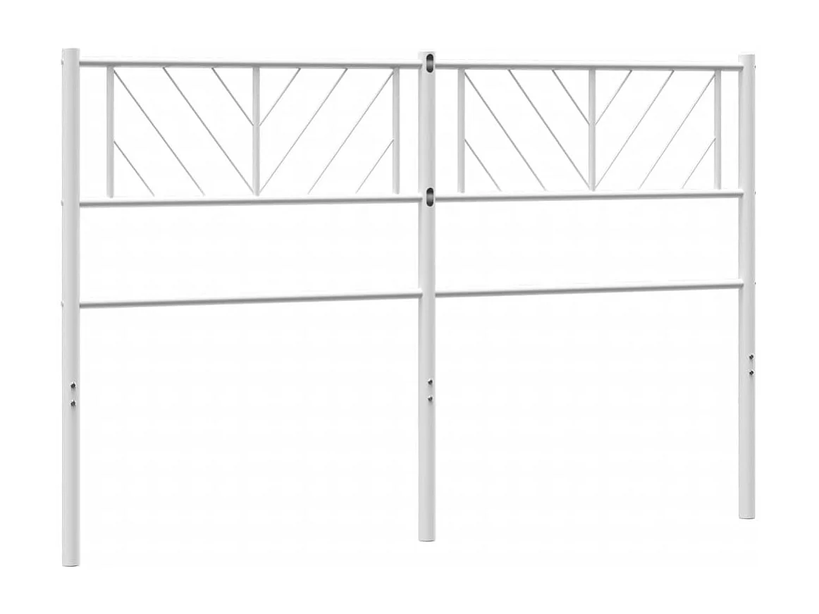 Mueble cabecero | Cabezal de cama | Cabecero de metal blanco 140 cm