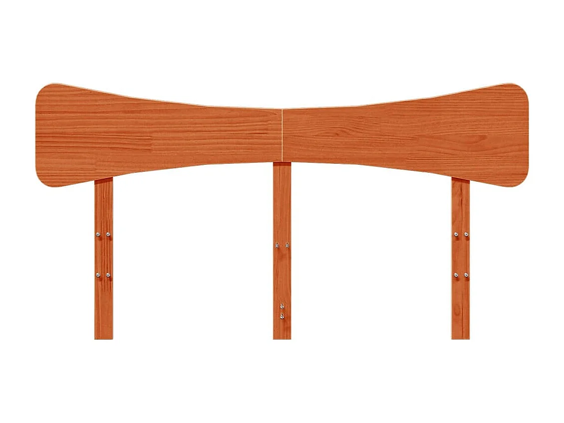 Cabecero de Cama | Cabezal de cama | Mueble de cabecero madera maciza de pino marrón cera 150 cm