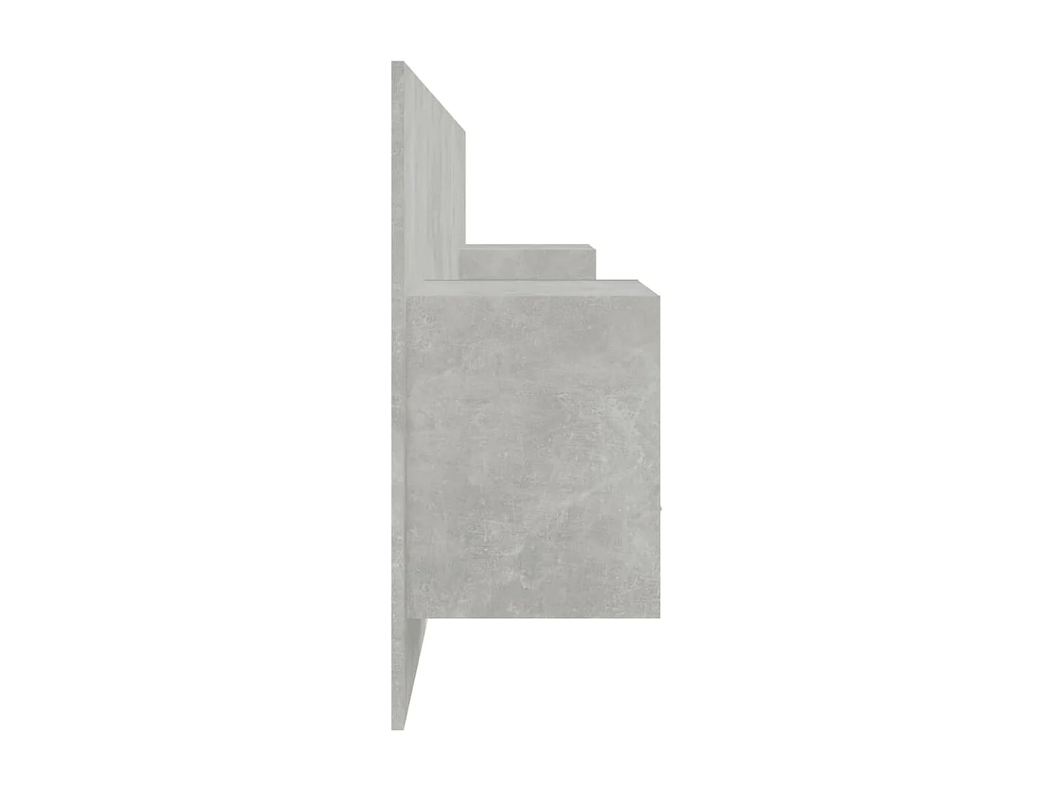 Tête de Lit avec rangement | Tête de lit avec armoires Gris béton Bois d'ingénierie