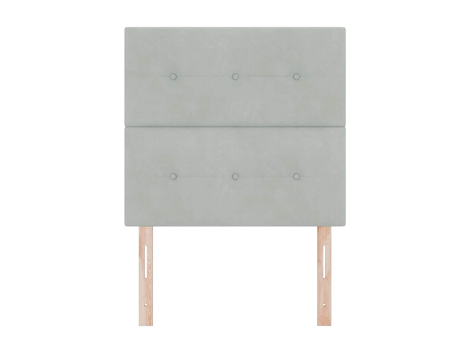 Tête de Lit | Panneau de tête pour lit Moderne avec des lumières à LED Gris clair 100 cm Velours