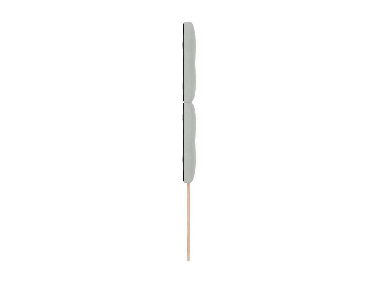 Tête de Lit | Panneau de tête pour lit Moderne avec des lumières à LED Gris clair 100 cm Velours