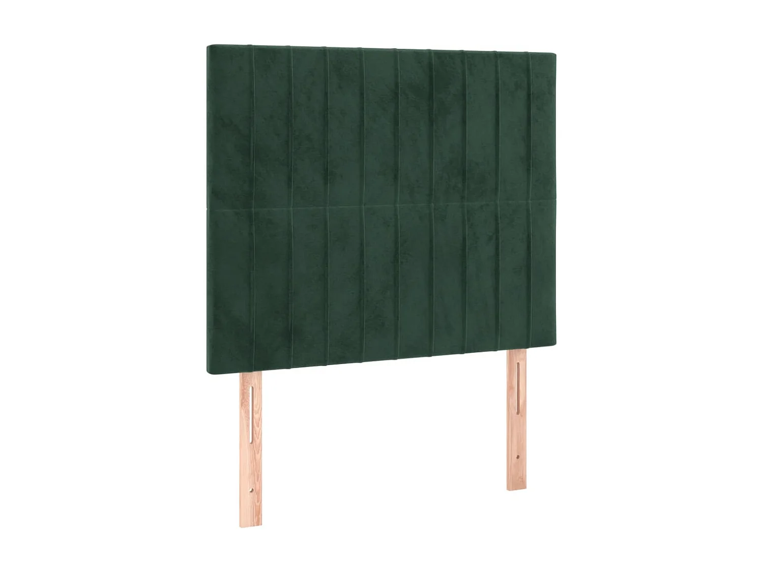 Hoofdbord | Hoofdeinde LED 80x5x118/128 cm fluweel donkergroen