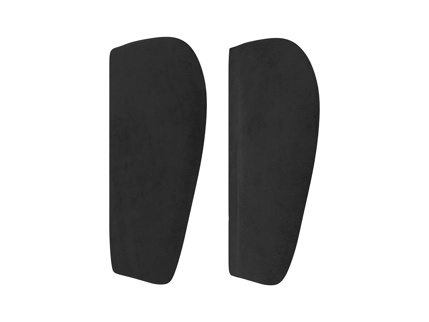 Mueble cabecero | Cabezal de cama | Cabecero de terciopelo negro 183x23x78/88 cm