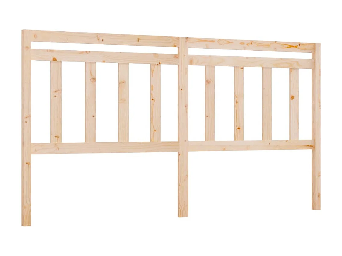 Cabecero de Cama | Cabezal de cama | Mueble de cabecero madera maciza de pino 206x4x100 cm