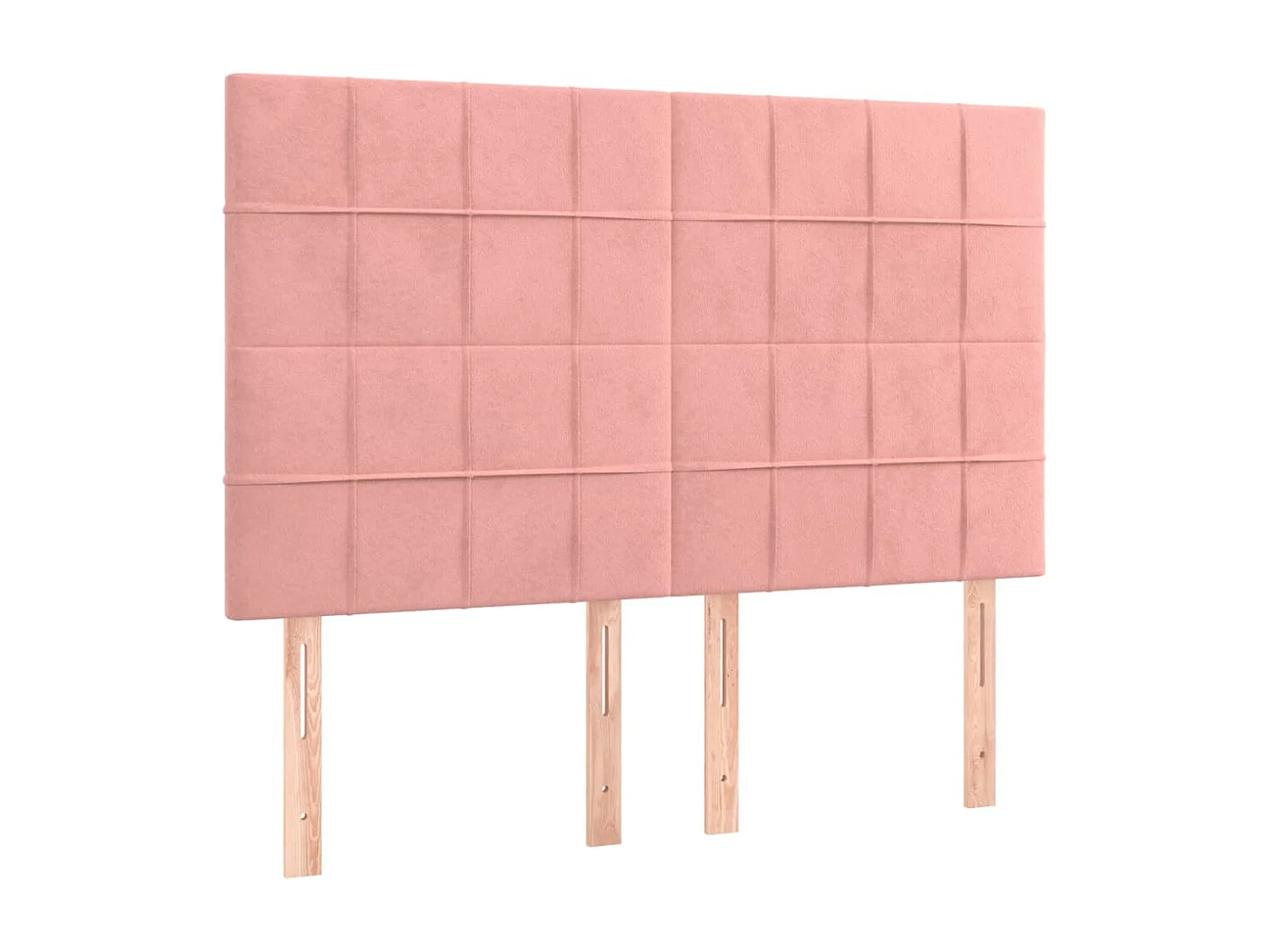 Hoofdbord | Hoofdeinde LED 144x5x118/128 cm fluweel zwart