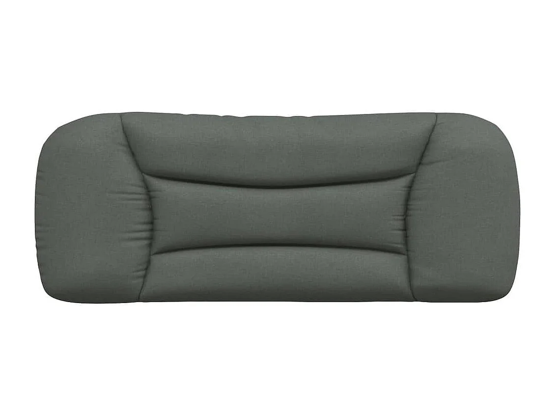 Tête de lit | Coussin de tête de lit | Tête de lit décoratif gris foncé 100 cm tissu