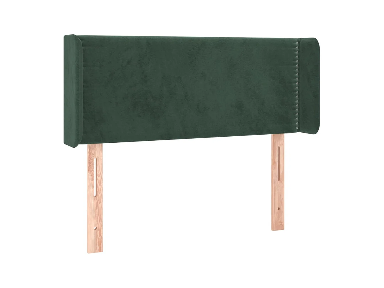 Tête de Lit | Panneau de tête pour lit Moderne avec oreilles Vert foncé 83x16x78/88 cm Velours