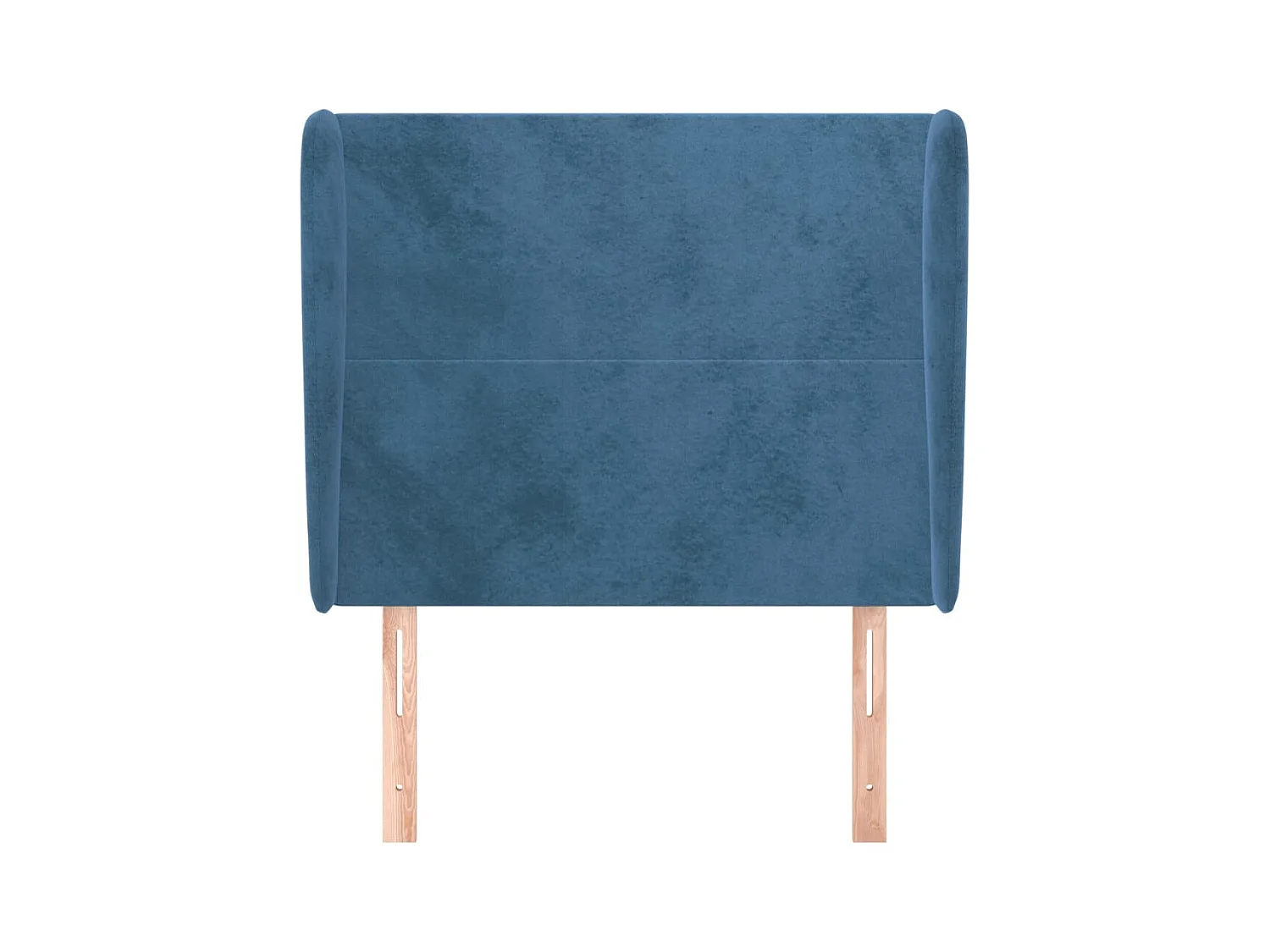 Tête de Lit | Panneau de tête pour lit Moderne avec oreilles Bleu foncé 103x23x118/128 cm Velours