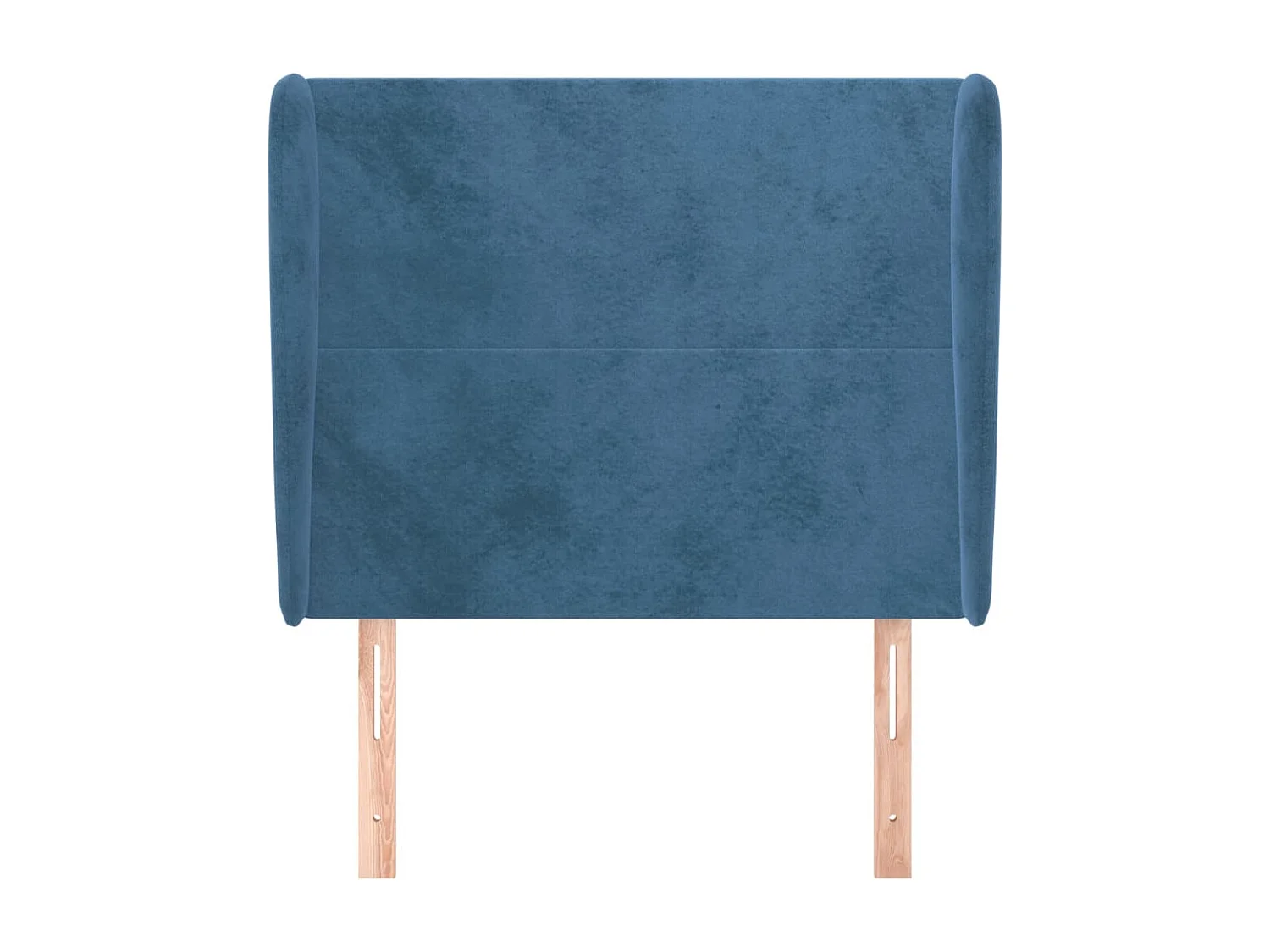 Tête de Lit | Panneau de tête pour lit Moderne avec oreilles Bleu foncé 103x23x118/128 cm Velours