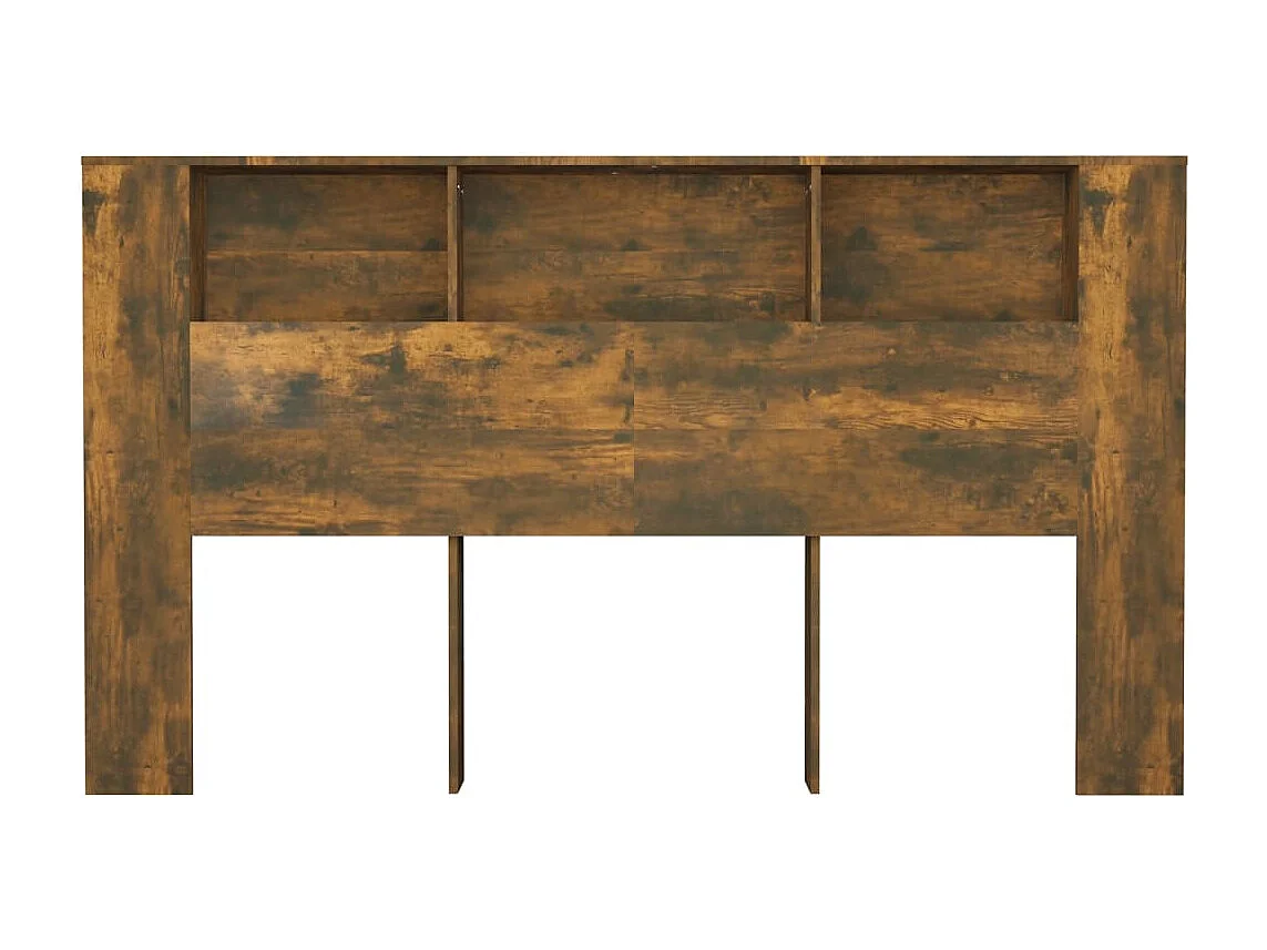 Cabecero de Cama | Cabezal de Cama | Mueble cabecero roble ahumado 180x18,5x104,5 cm