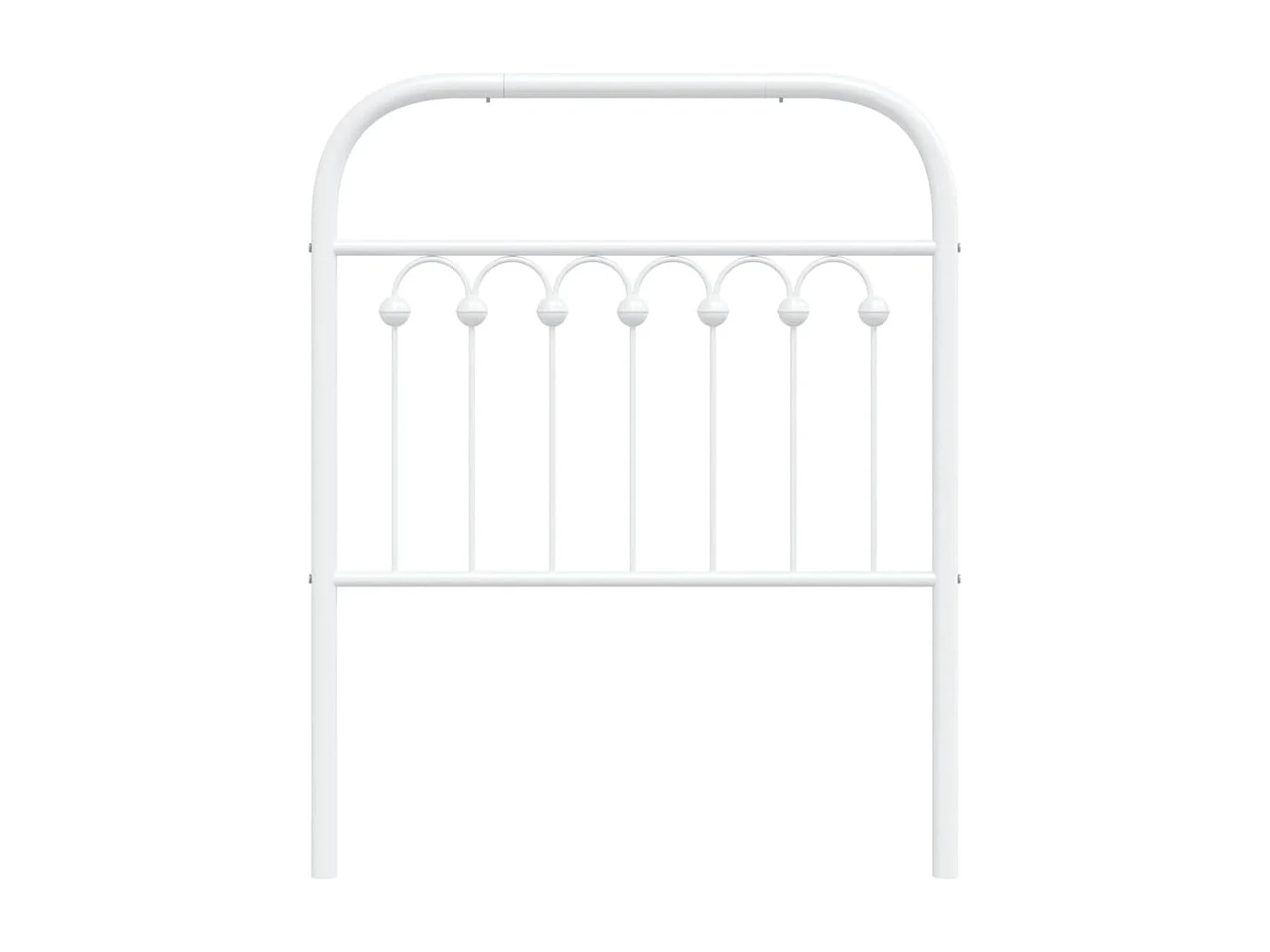 Mueble cabecero | Cabezal de cama | Cabecero de metal blanco 80 cm