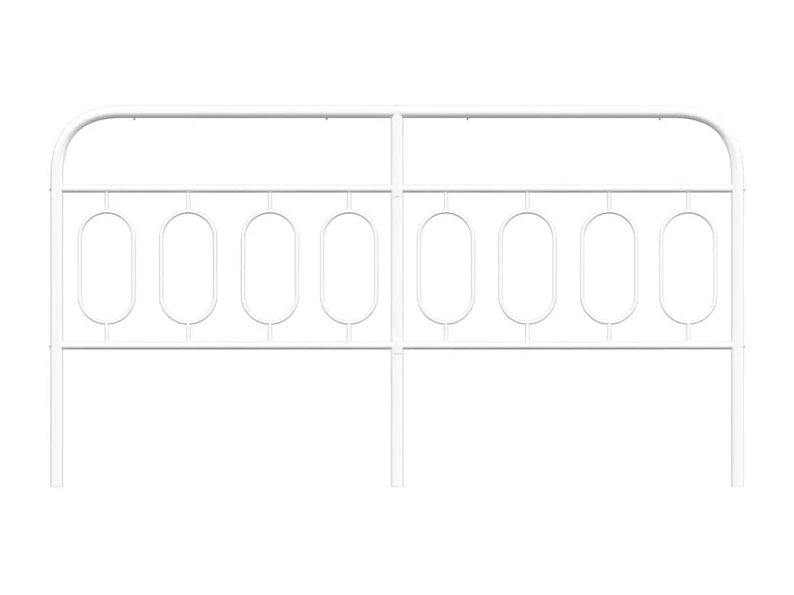 Tête de Lit | Panneau de tête pour lit Moderne métal blanc 183 cm