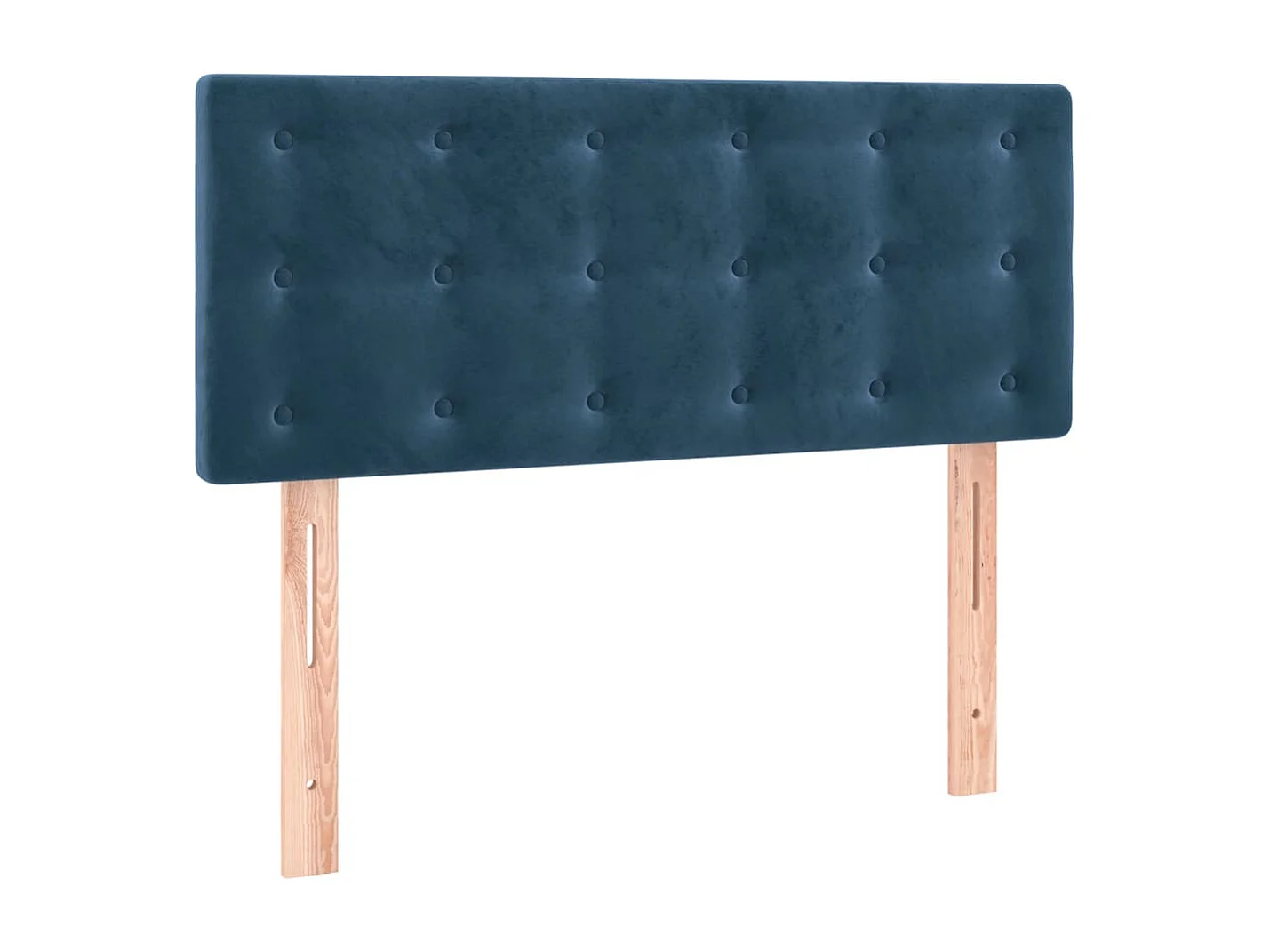 Mueble cabecero | Cabezal de cama | Cabecero de terciopelo azul 100x5x78/88 cm