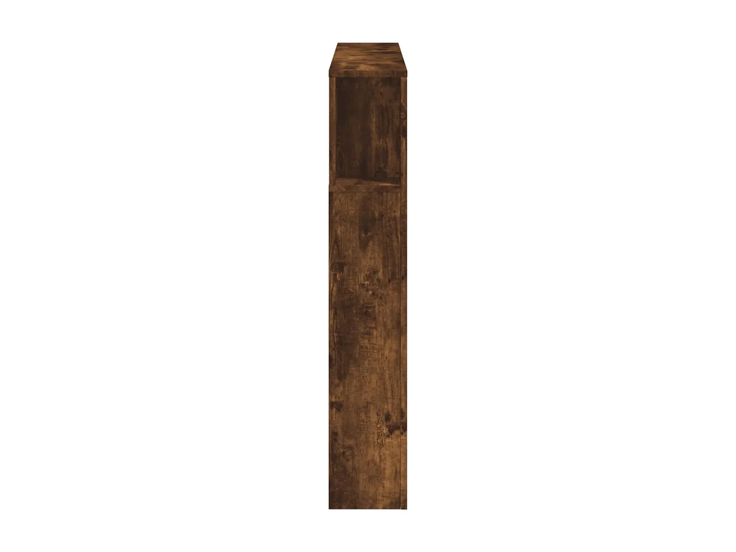 Tête de Lit | Panneau de tête pour lit Moderne à LED chêne fumé 120x18,5x103,5cm bois d'ingénierie