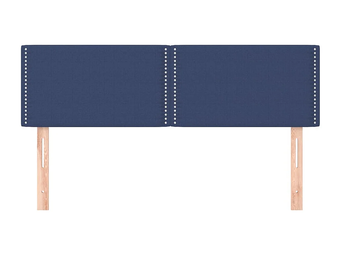 Têtes de lit | Panneaux de tête pour lit Moderne 2 pcs Bleu 72x5x78/88 cm Tissu