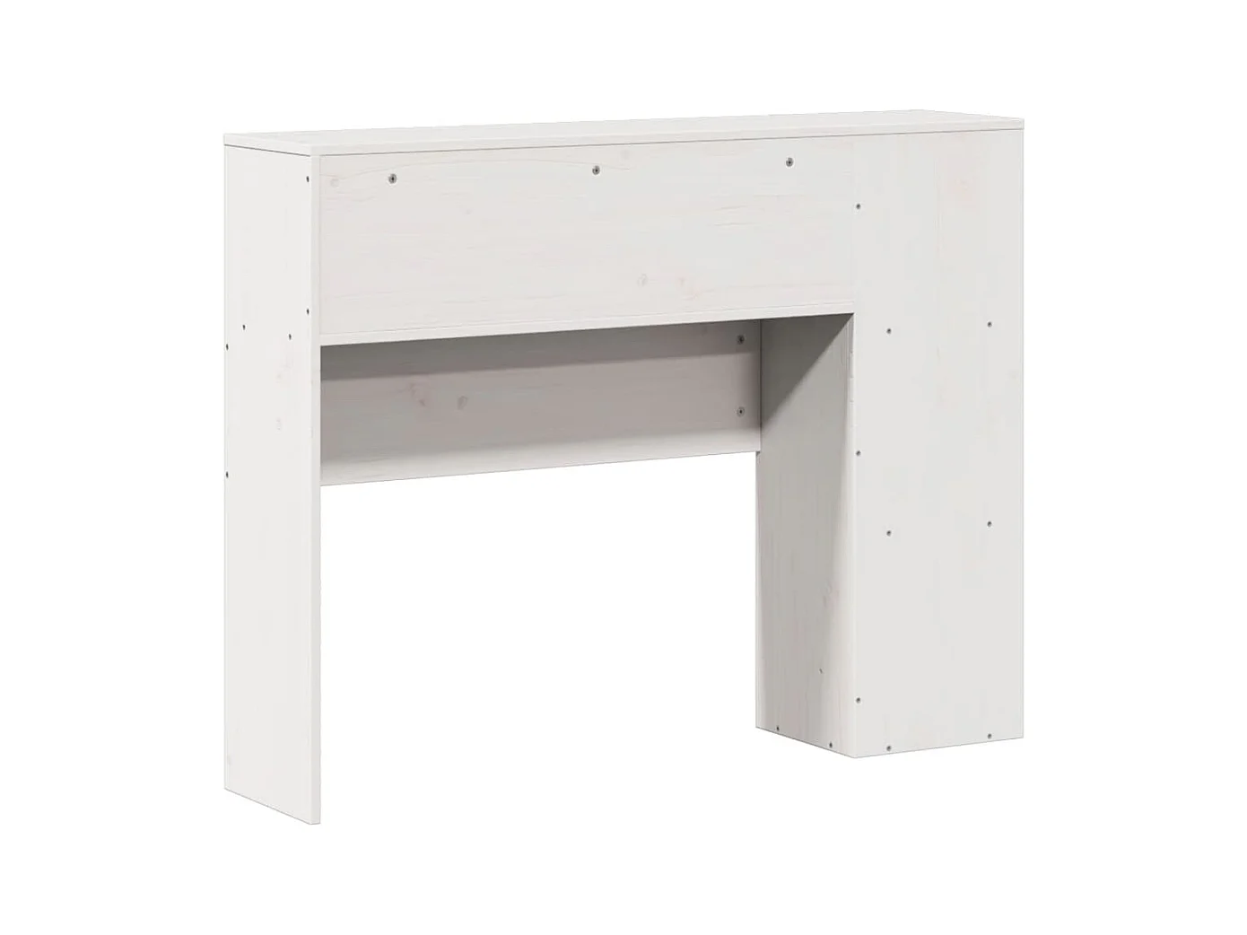 Tête de Lit | Panneau de tête pour lit Moderne avec rangement blanc 90 cm bois massif de pin