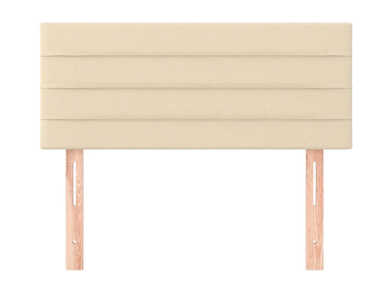Tête de Lit | Panneau de tête pour lit Moderne Crème 100x5x78/88 cm Tissu