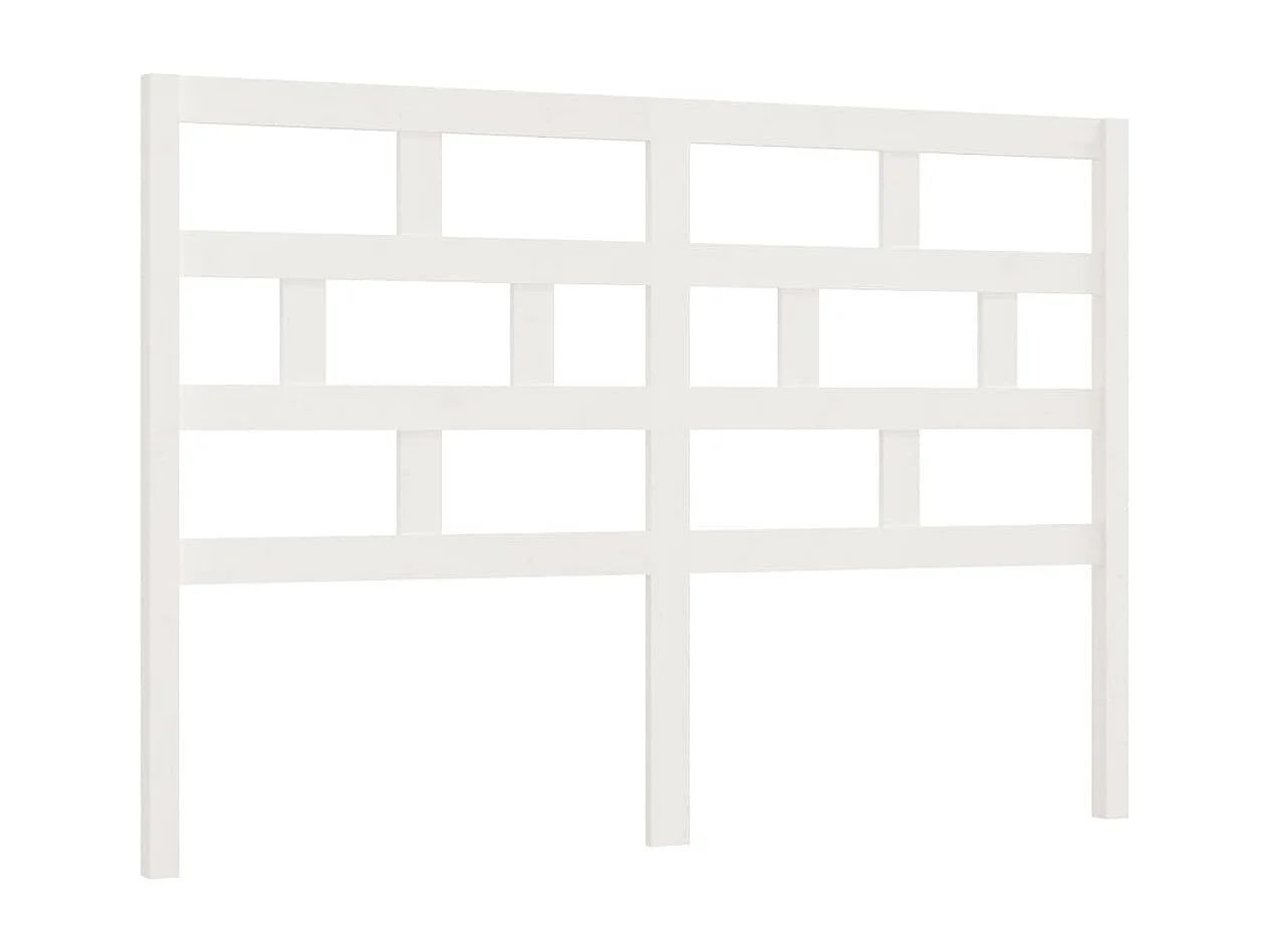 Hoofdbord | Hoofdeinde 146x4x100 cm massief grenenhout wit