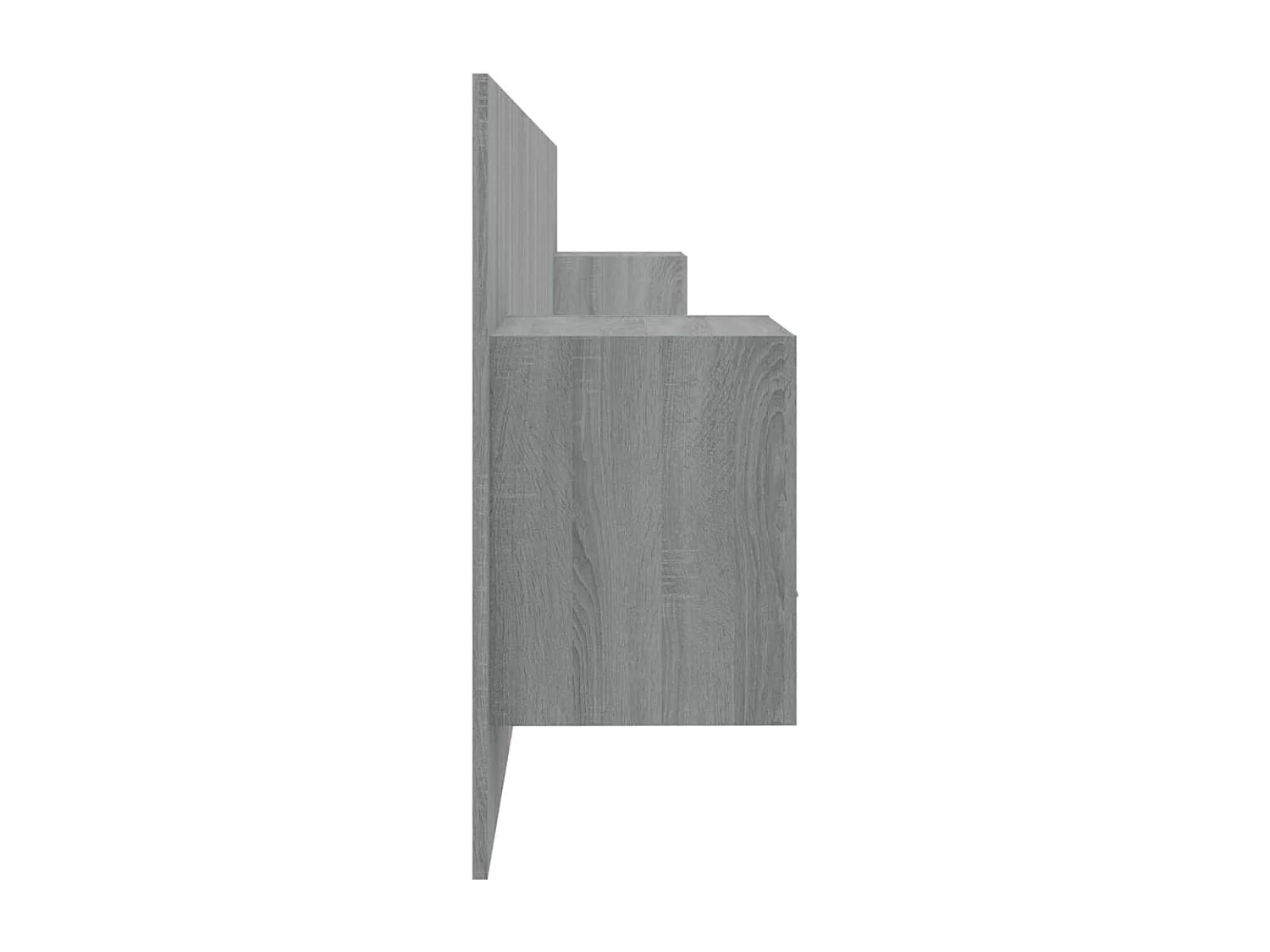 Mueble cabecero | Cabezal de cama | Cabecero de cama y mesitas madera contrachapada gris Sonoma