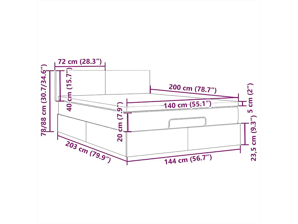 Tête de Lit | Panneau de tête pour lit Moderne à LED Rose 100x5x118/128 cm Velours