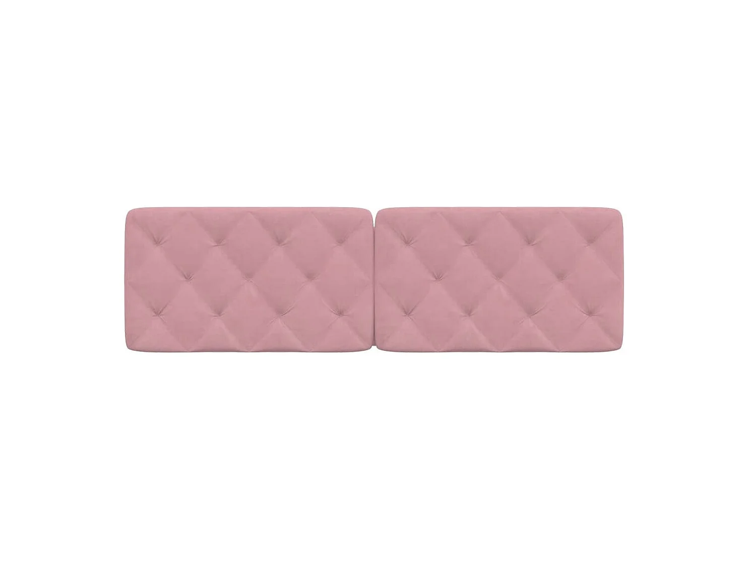 Cabecero de Cama | Cabezal de cama | Mueble de cabecero acolchado terciopelo rosa 160 cm