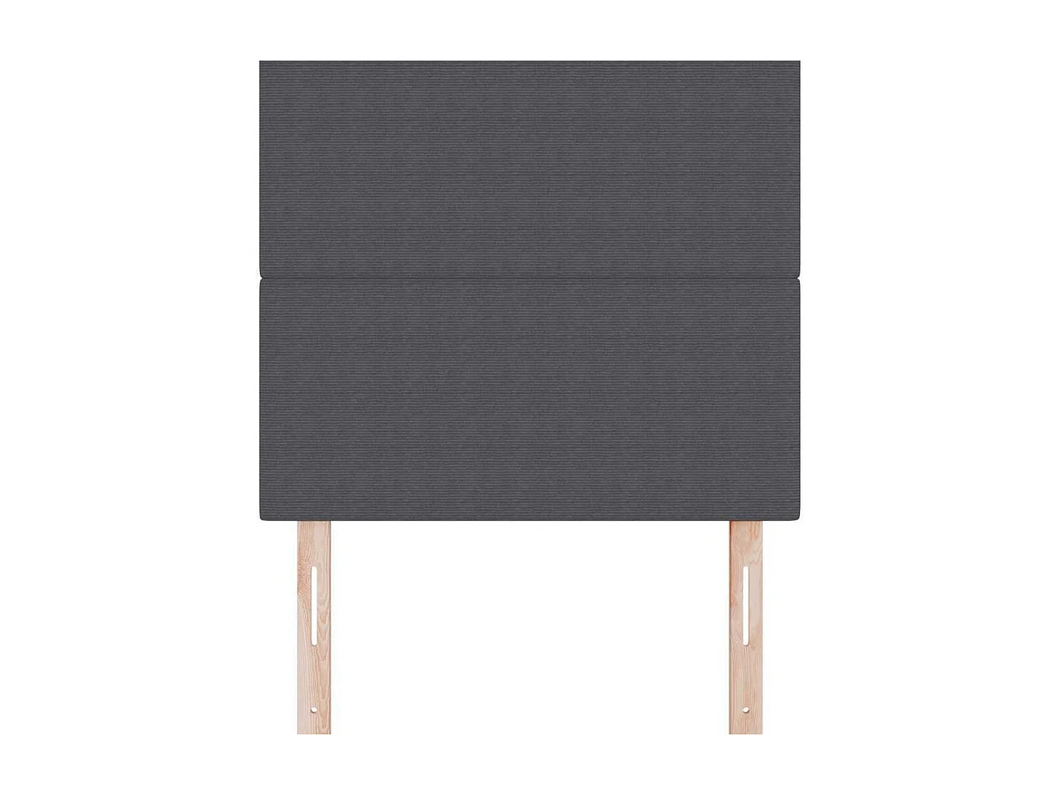 Tête de Lit | Panneau de tête pour lit Moderne LED avec des lumières à LED Gris foncé 100 cm tissu