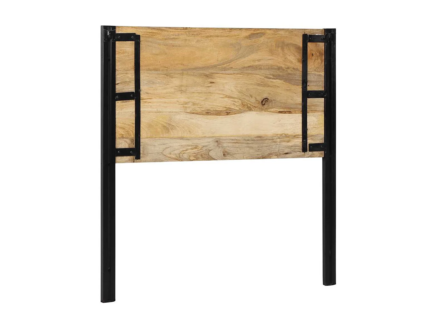 Tête de Lit | Panneau de tête pour lit Moderne 100 cm bois massif manguier et fer